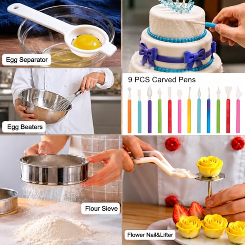567-Piece Cake Decorating Kit with Baking Tools for Beginners & Pros