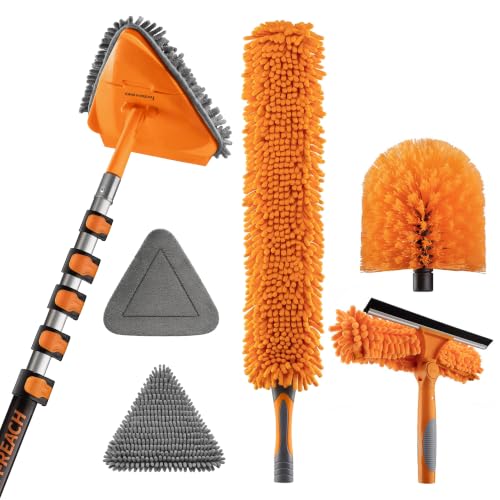 30 Ft High Reach Duster Kit with 24 Ft Extension Pole for High Ceilings