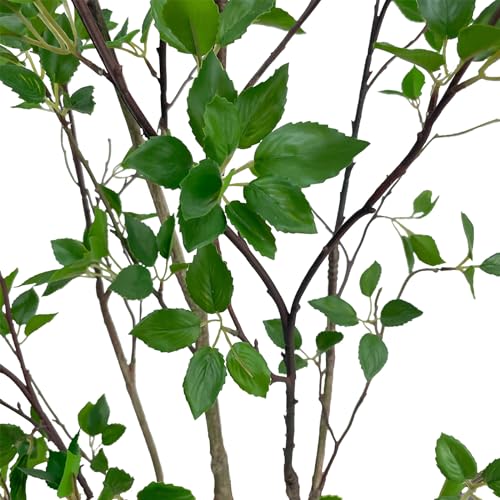 7FT Artificial Citrus Tree - Faux Minimalist Green Tree with Realistic Leaves
