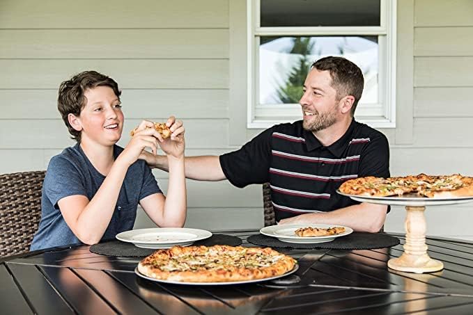 USA Pan Nonstick Pizza Pan - 16 Inch Wide Rim Aluminized Steel for Perfectly Baked Pizzas