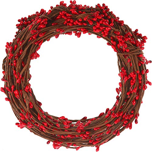 WILLBOND 64 Feet Red Pip Berry Garland for Christmas & Holiday Decor - 30 Packs