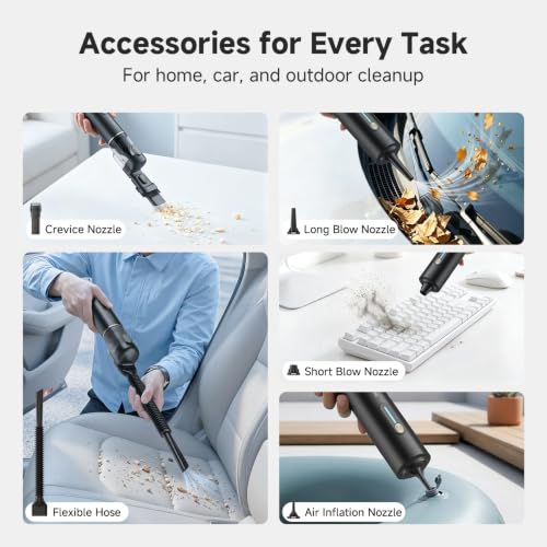 dreame VBP20-B 4-in-1 Car Vacuum Cleaner with Charging Dock, Cordless Handheld