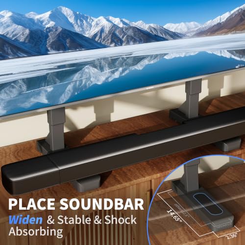 XINLEI Universal Heavy Duty TV Stand for 24-92 Inch Flat & Curved Screens, Supports 180 lbs, VESA 800x600mm, Adjustable Height