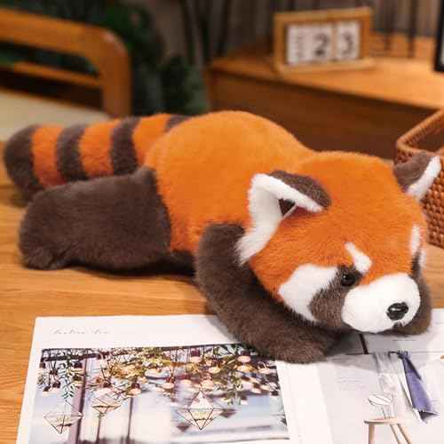 Red Panda Weighted Plush Toy, 11.8 Inch Plush Pillow, Cute Red Panda Plushie for Kids, Boys, Girls Birthday Gift