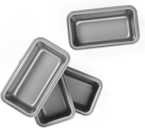 Cuisinart Mini Loaf Pan Set - 4 Count for Perfectly Baked Mini Loaves | Durable Non-Stick Design