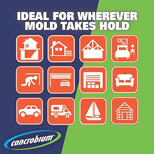 Concrobium Mold Control Refill Gallon - 128 Fl Oz, Mold & Mildew Eliminator, Odorless & VOC Free