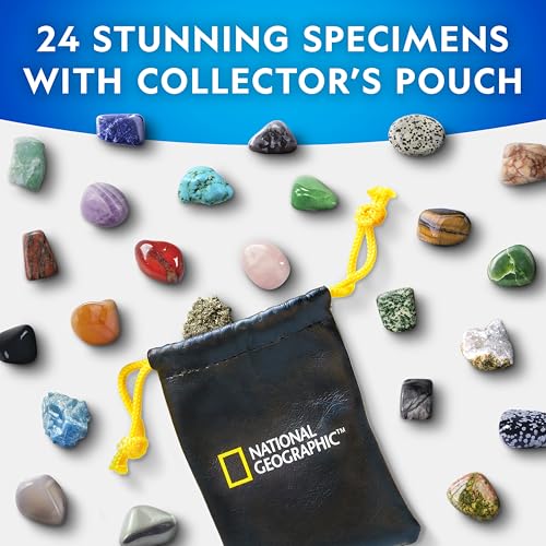 Blue Marble Gemstone Advent Calendar 2026 with 24 Gems for Kids, Collection Variation