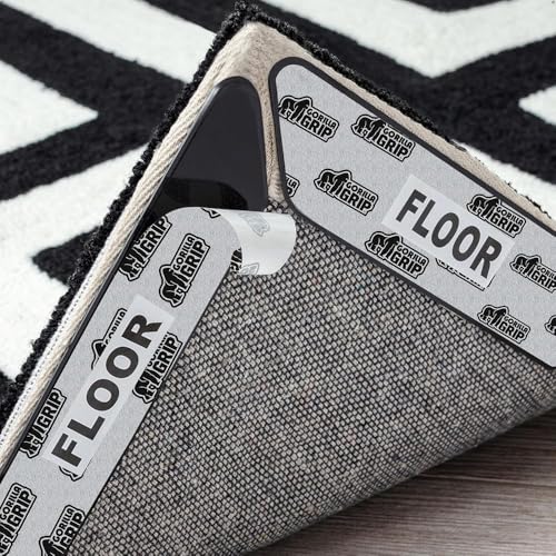 Rectangular Gorilla Grip Extra Long Rug Grippers - 24 Pack for Hardwood Floors