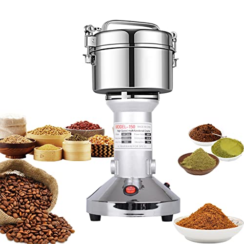 150g High-Speed Electric Grain & Spice Grinder - Stainless Steel Food Mill