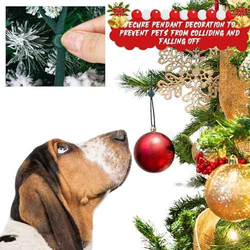 36 Pcs 24 Pcs Christmas Adjustable Ornament Hooks Non Slip Hangers Hooks Tree Ornaments Cord for Christmas Tree Decorations(Green)