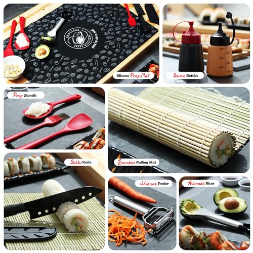 Complete Sushi Making Kit with Rice Cooker & Molds - Beginner to Expert