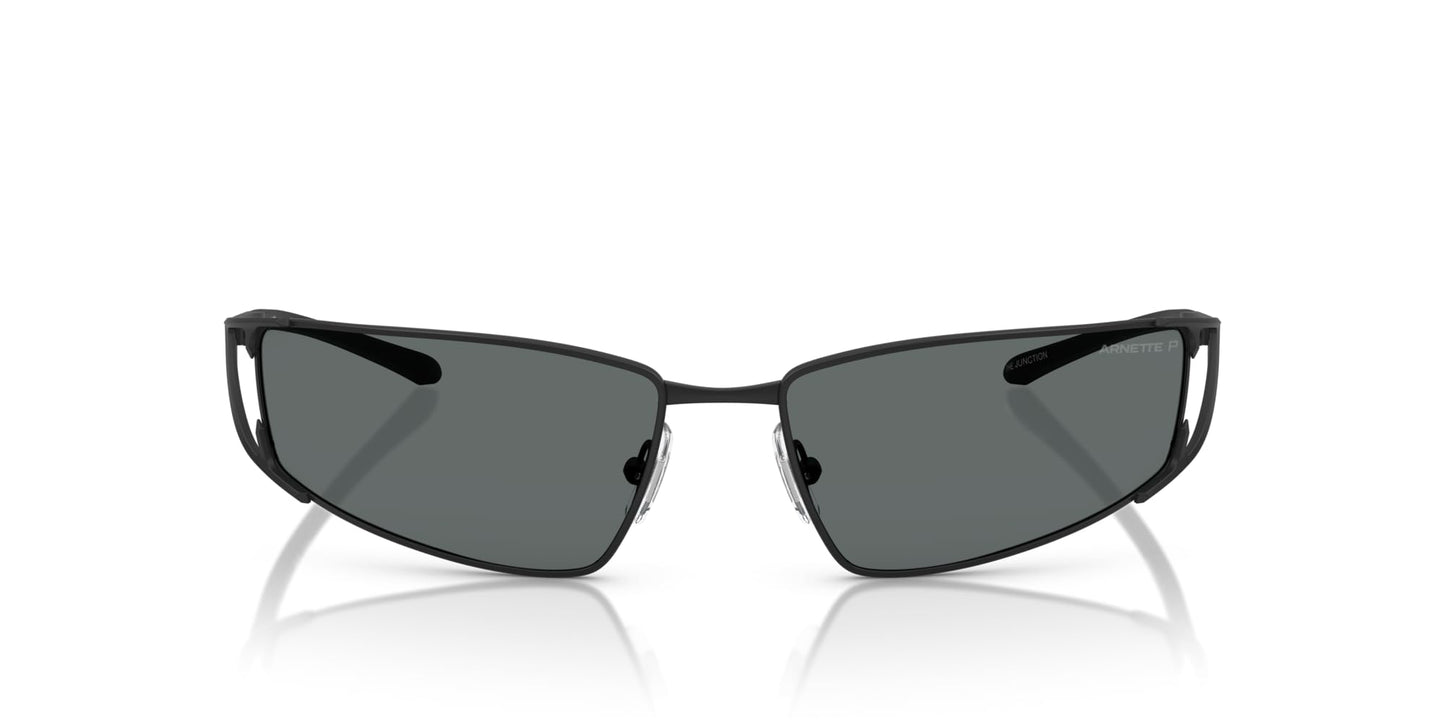 ARNETTE Man Sunglasses Matte Black Frame, Polar Grey Lenses, 64MM