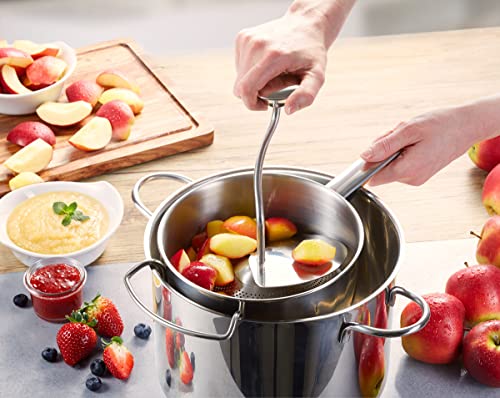 GEFU Stainless Steel Food Mill with Interchangeable Disks - Durable Kitchen Grinder