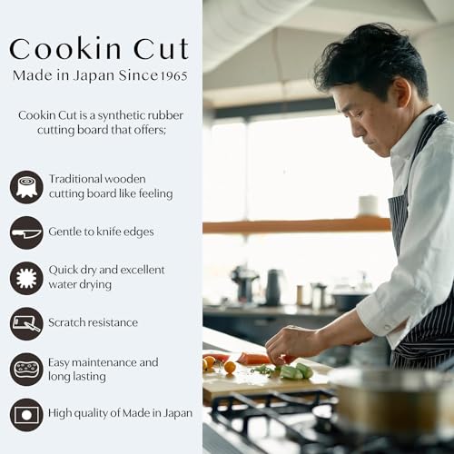 Asahi Rubber Cutting Board 16.5" x 9.8" Home Kitchen Use Japan NE05103