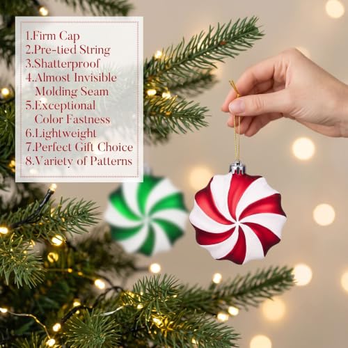 Valery Madelyn 108ct Christmas Ornaments Set - Candy Red & Green Medium