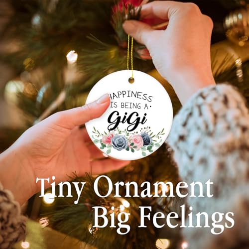 BitKAM Gigi Christmas Ornament - Grandma Hanging Decor, Holiday Gift from Grandkids