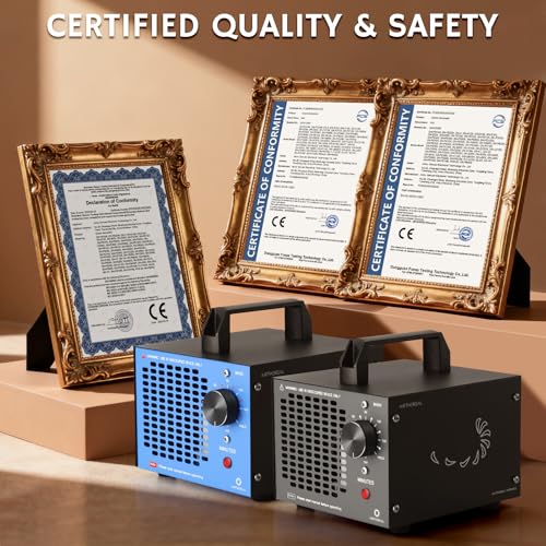 Airthereal MA5K Blue Ozone Generator 2000 Sq Ft, 120-Min Timer, Odor Eliminator