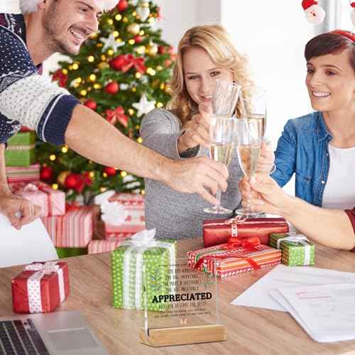 Inspirational Appreciation Gifts for Coworker Teacher Friends - Office Desk Decor - Thank You Christmas Stocking Stuffers for Employee - Welcome Farewell Birthday Retirement (4 X 4 Inches)