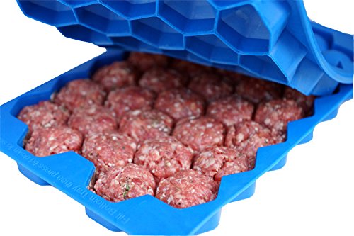 Meatball Master Container - Makes 32 Uniform Meatballs - Shape+Store