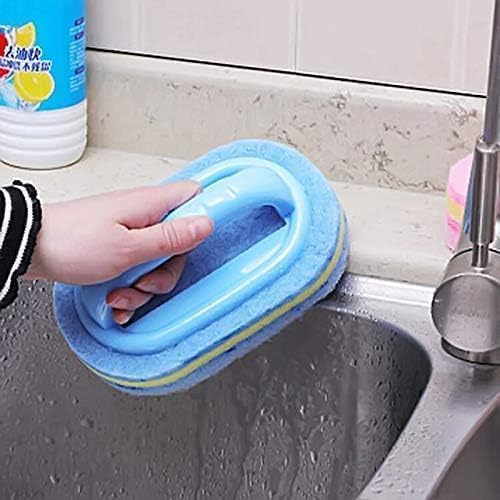 KOKSI 2-Piece Cleaning Brush Set - Ergonomic Bathroom & Kitchen Scrubbing Tool | All-Purpose Sponge