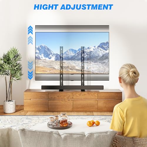 Rfiver Universal TV Stand Mount for 20-75 Inch Flat & Curved TVs, VESA Up to 800x600
