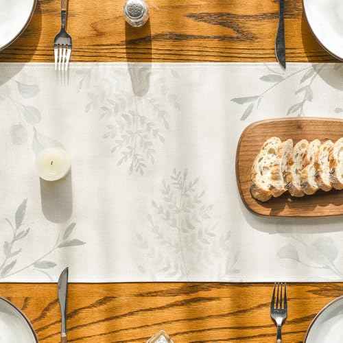 Artoid Mode Forest Deer Bunny Spring Table Runner, Seasonal Summer Kitchen Dining Table Decoration for Home Party Decor 13x72 Inch