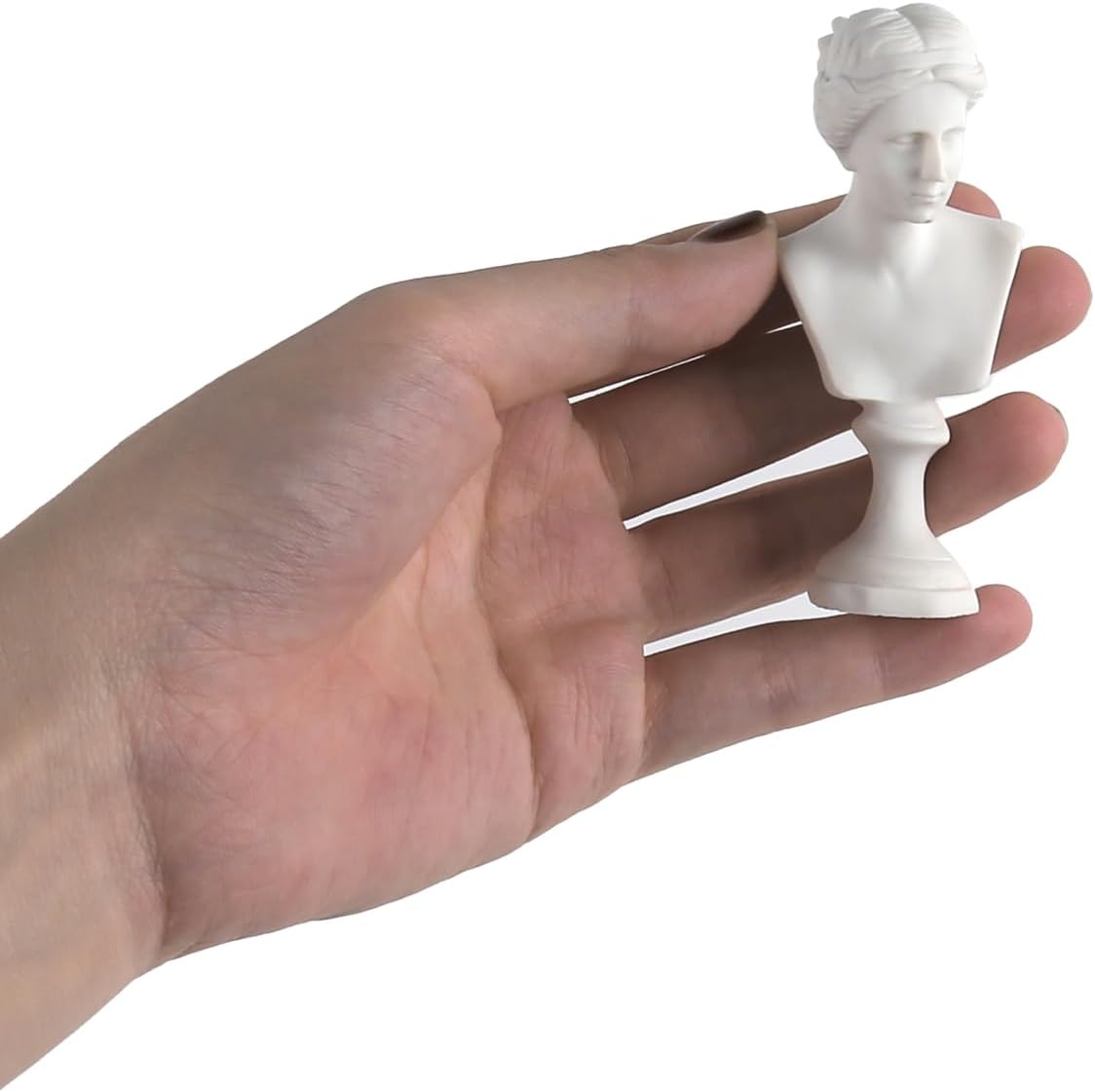 Skiennix Mini Greek Statues - Mythology Figurines | 4 Pcs Resin Busts for Home & Office Decor