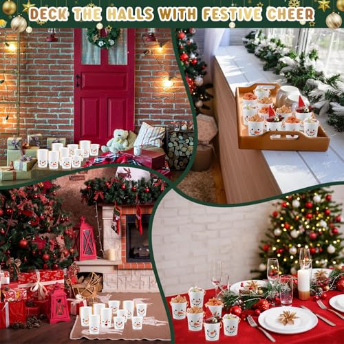 12 Pack Christmas Snowman Plastic Buckets with Handles - Holiday Party Candy & Gift Bails, 4.69 x 3.78 x 4.8 Inches