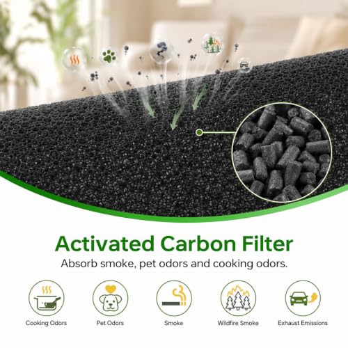 Laukowind White 2-Pack Air180 Replacement Filters for BISSELL Air180 & Max Air Purifiers