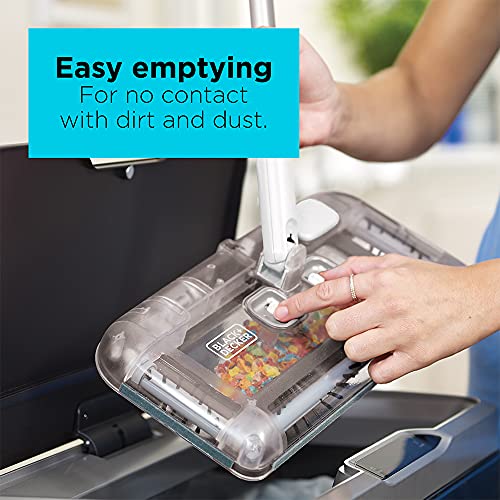 BLACK+DECKER Cordless Carpet Sweeper with 50-Minute Lithium Battery, Easy One-Hand Cleaning