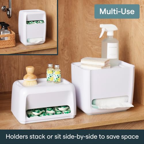 YouCopia SinkSuite Bag & Pod Dispenser - Standing Garbage & Dishwasher Pod Organizer - Variation of Bag & Pod Dispenser