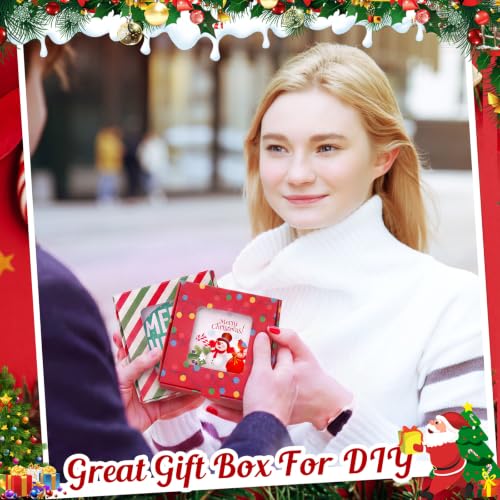 36 Pcs Christmas Sublimation Ornament Gift Boxes with Viewing Windows