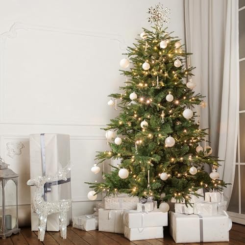 KI Store 12pcs Clear Glass Raindrop Ornaments – 6-Inch & 4-Inch Hanging Crystals