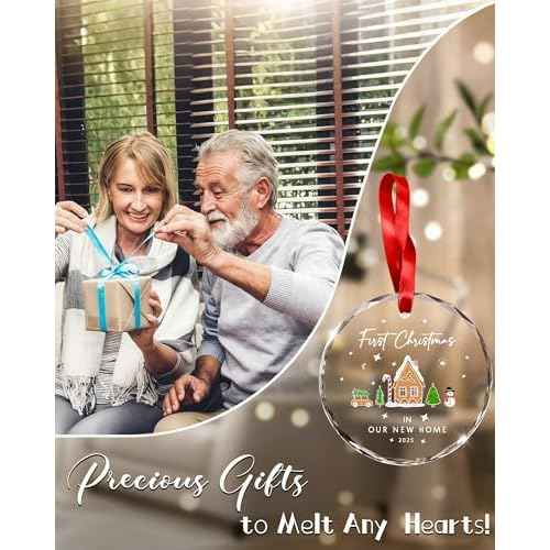 House Warming Gifts New Home, Our First Christmas in Our New Home Ornaments, Housewarming Gifts 2025 for Women Men Homeowner, New Apartment Essentials
