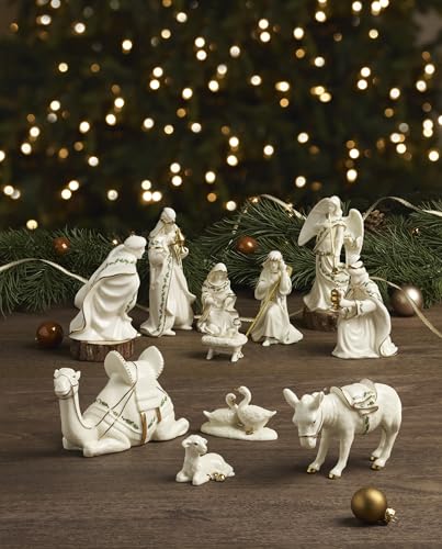 Lenox Holiday Mini Nativity Animals Set - 4-Piece Porcelain Figurines