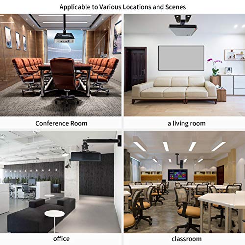 Universal Projector Wall Ceiling Mount Bracket Adjustable Height Extendable Arms