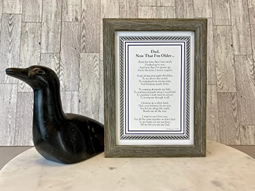 Dad, Now That I'm Older- Gift for Dad from Son Or Daughter for Father's Day, Christmas, Birthday