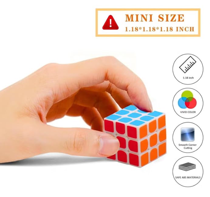 FYHNHM 1.18 Inch Mini Cube Puzzle Pack of 72 - Party Favors & Classroom Rewards