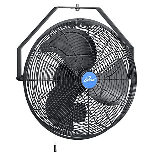 14-Inch Wall-Mounted Weatherproof Industrial Fan - Variable Speed, 2473 CFM