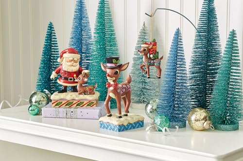 Jim Shore Rudolph Reindeer Figurine Christmas Decor 7.28 Inch