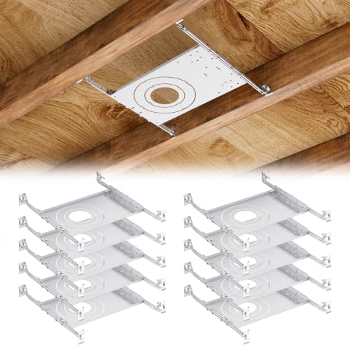 10 Pack Construction Mounting Plate for 9 1/8"-25" Joists - Adjustable Ceiling Support - Anyhome Variation 10