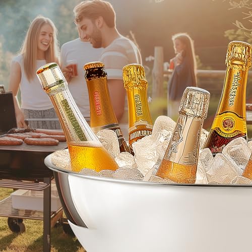 Large Stainless Steel Ice Bucket 12L for Parties & Entertaining