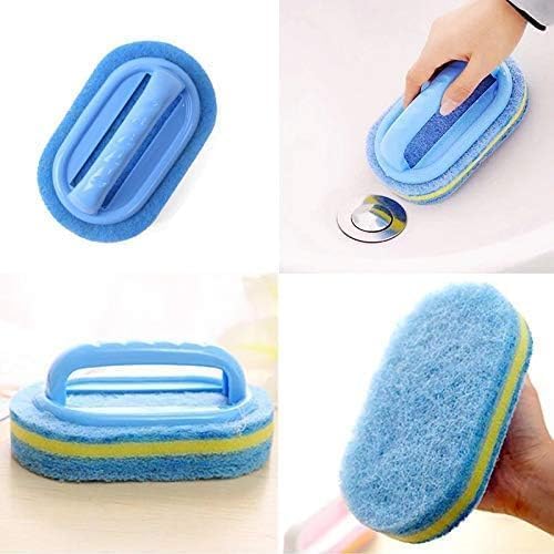 KOKSI 2-Piece Cleaning Brush Set - Ergonomic Bathroom & Kitchen Scrubbing Tool | All-Purpose Sponge
