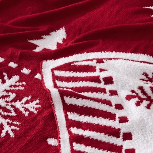 BEDELITE Red Snowflake Christmas Throw Blanket 50x60 - Throw(50"x60")