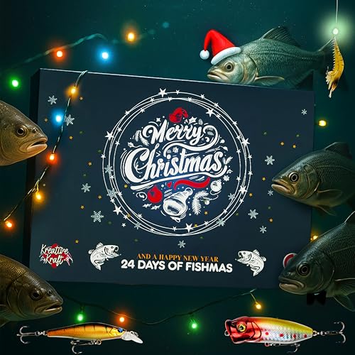 Fishing Lure Advent Calendar 2026 - Holiday Countdown for Anglers