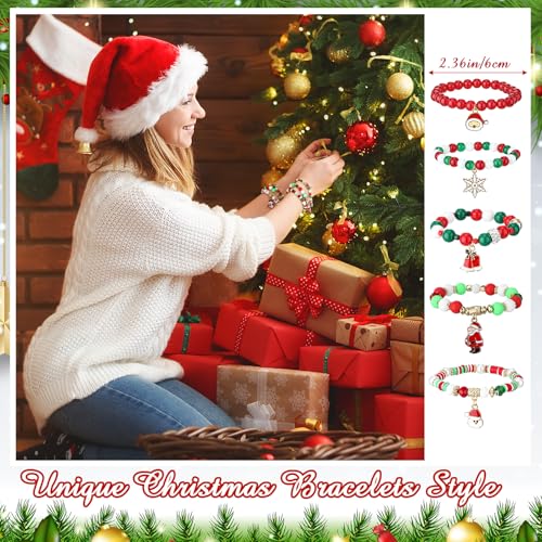 Jiuguva Christmas Calendar Bracelets 2026 – 24 Beaded Advent Gift Set