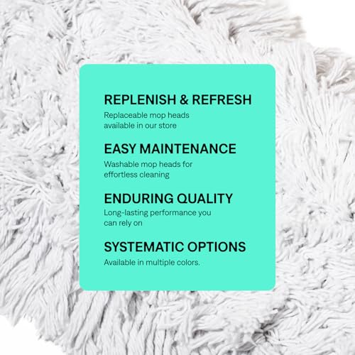 24-Inch Commercial Dust Mop for Hardwood Floors - Cotton & Nylon, Industrial Floor Sweeper