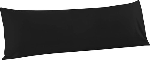 FLXXIE Body Pillow Cover - Super Soft Microfiber 20x54 Long Pillowcase | Envelope Closure, Stain Resistant, Black