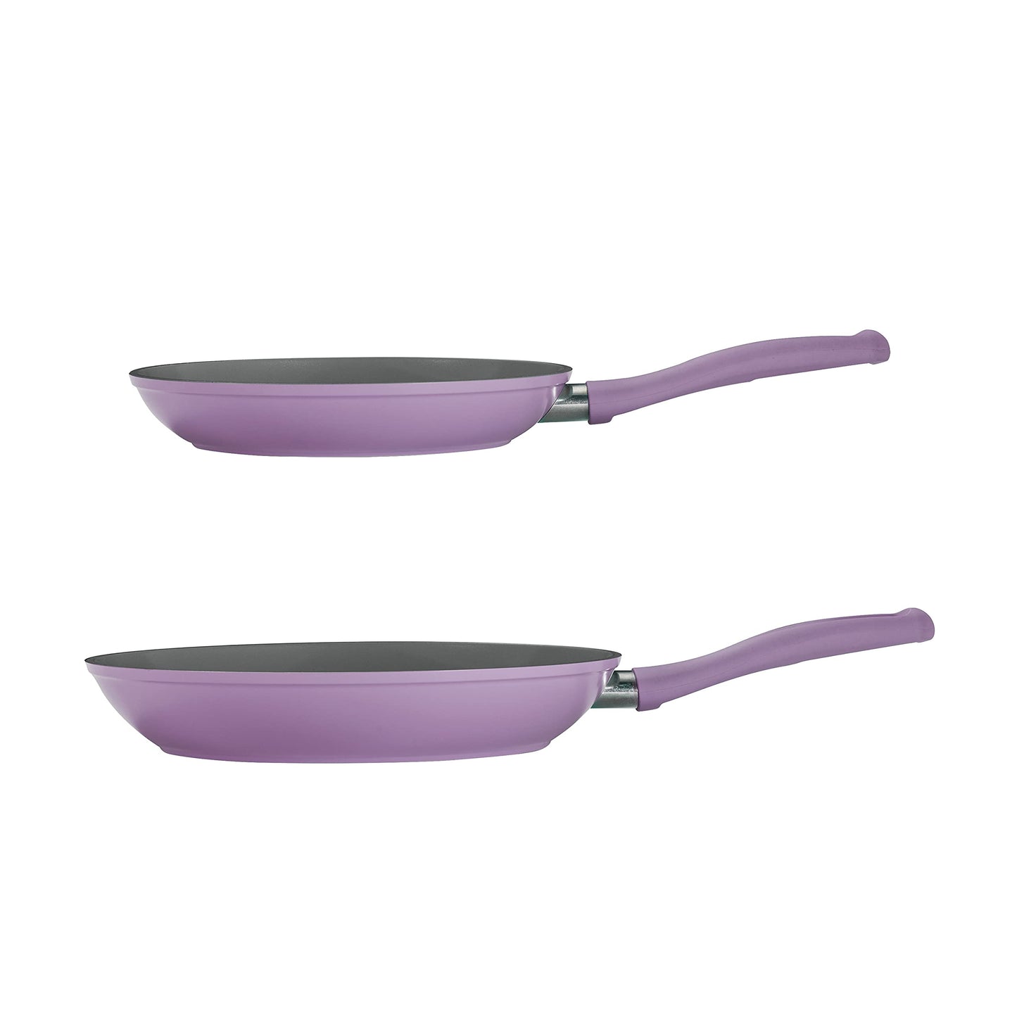 Tramontina Solara 10 & 12-Inch Ceramic Non Stick Frying Pan Set, Heavy-Gauge Aluminum Skillet with Nonstick Coating, Dishwasher and Oven Safe (Purple, 2-Pack)