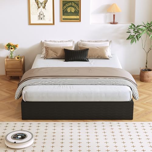 10 Inch Full Box Spring - Heavy Duty Metal Mattress Foundation with Fabric Cover, Noise-Free, Easy Assembly